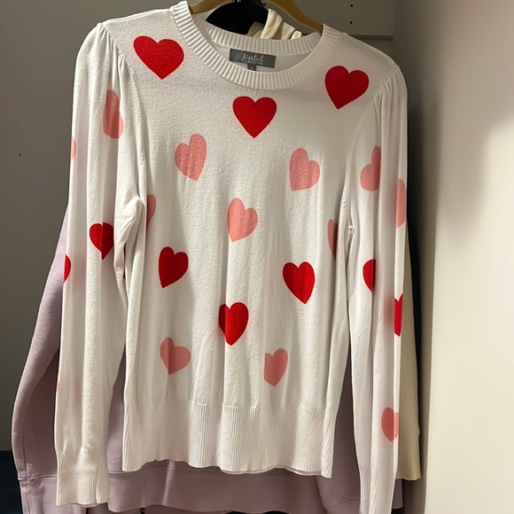 Marled Sweaters - Heart sweater